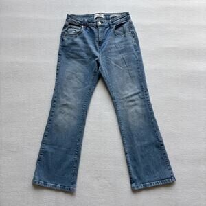 Cotton On Stretch Bootleg Jeans Women 8 Blue Denim Mid‎ Rise Flare Pants